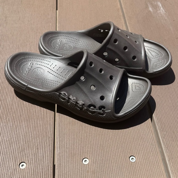 Crocs Baya Brown Slip-On Slides Sandals Lightweight Mens size 12 - Picture 3 of 7